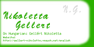 nikoletta gellert business card