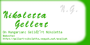 nikoletta gellert business card